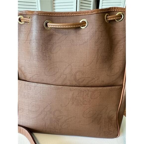 Designer Nina Ricci Bucket Bag, Full Leather, Milk Chocalate Brown Color - Picture 8 of 9